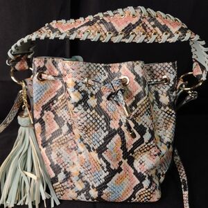 Aldo Multicolor Snakeskin Pattern Handbag